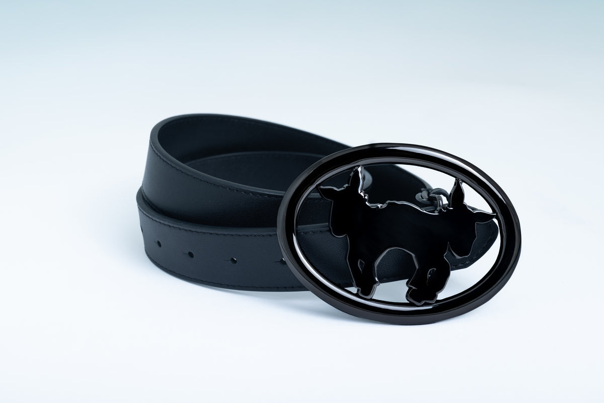Black chrome belt